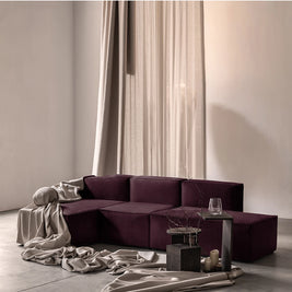 Canapea NOLA cu Memorie L - MATT VELVETT 69